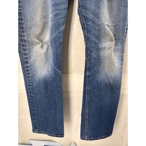 Seven 7 Jeans Mens 34x30 Blue Denim Slim Straight Distressed Medium Wash Preppy - Picture 4 of 8